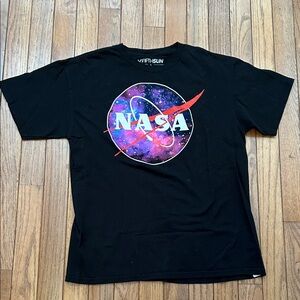 Fifth Sun Black Galaxy Graphic Tee